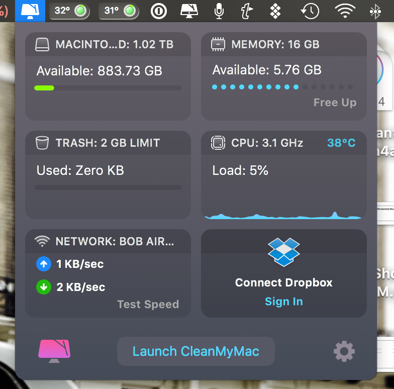 cleanmymac x dropbox